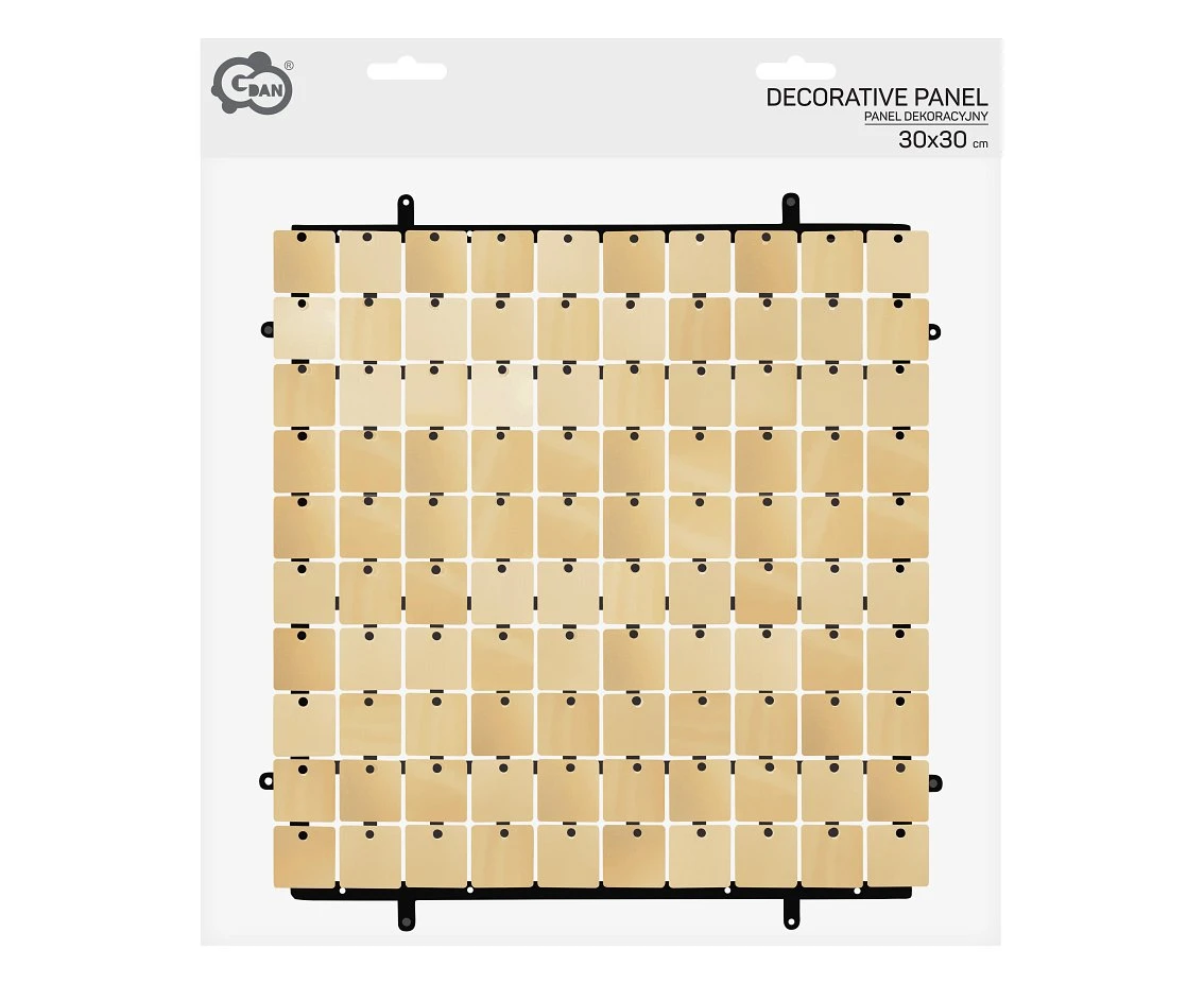 Panel dekoracyjny różowo-złoty, czarne tło typ B, 30x30 cm/ 100 kwadratów